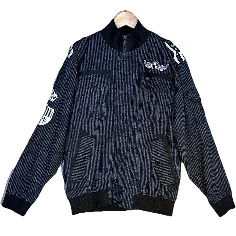 Raw Blue Men's Jacket Black Y2Y Sixe L 100% Cotton Full Zip